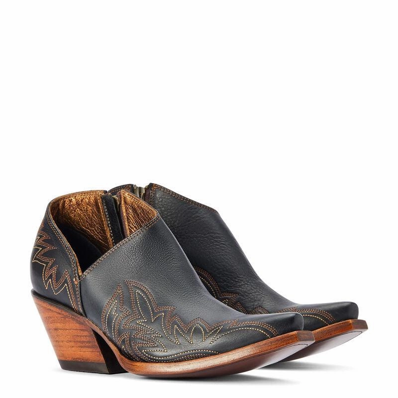 Ariat Women's Jolene Black Western Ankle Boots 10042427 Reinforced heel Multi Purpose