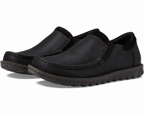 Born Men's Gudmund Black Leather Slip On Hand Crafted Casual Shoes H65103 Fashionable