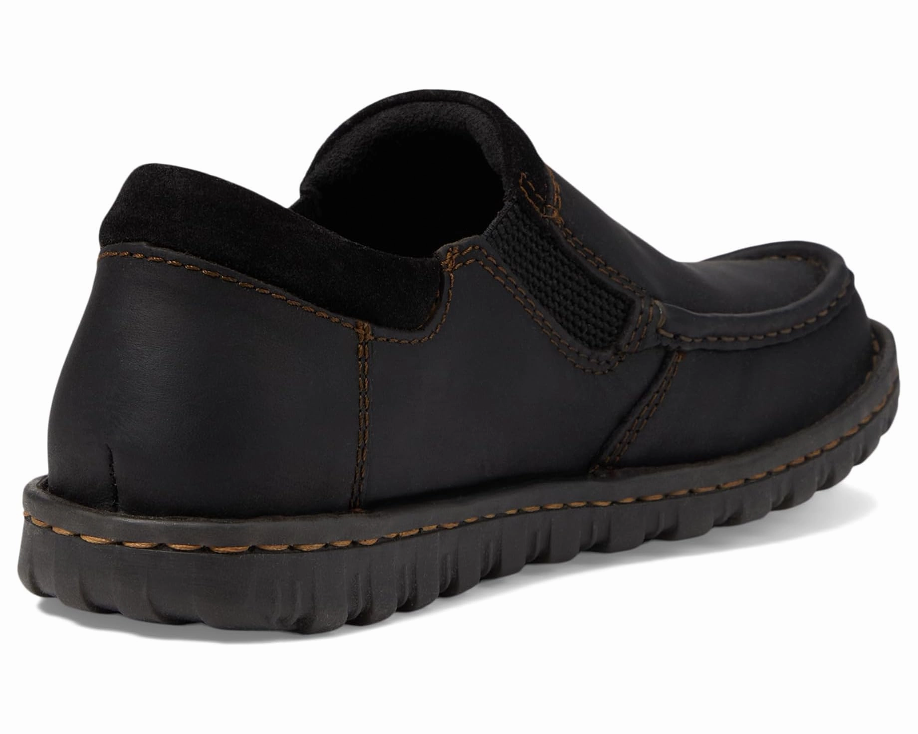 Born Men's Gudmund Black Leather Slip On Hand Crafted Casual Shoes H65103 Pet Walk Field Hike