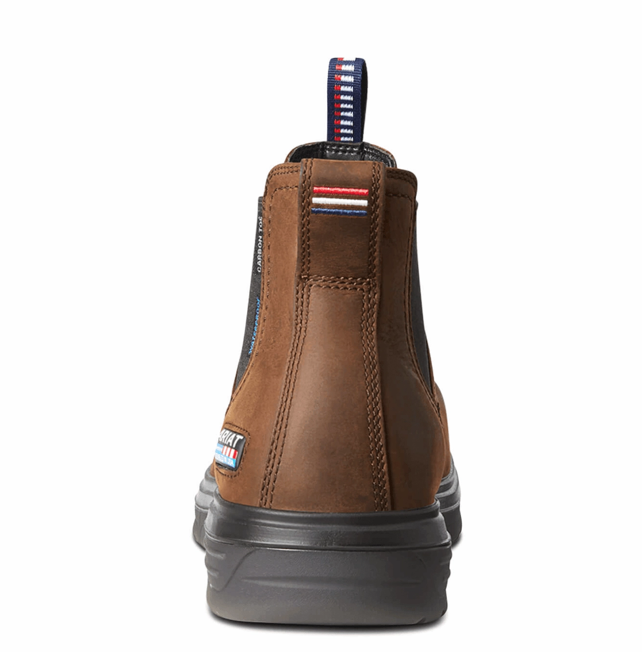 Trail Use Ariat Men's Turbo Chelsea USA Assembled Waterproof Carbon Toe Work Boot 10036738