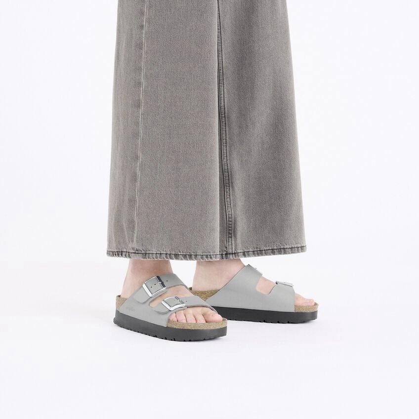 Arizona Platform | Birko-Flor | Stone Coin Slip Off Light Slip-on Shoes