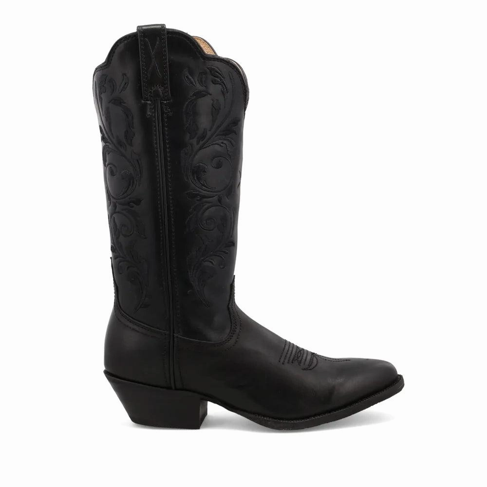 Twisted X Women's 12" Western Black Round Toe Boot WWT0038 Flat Sole Hiking