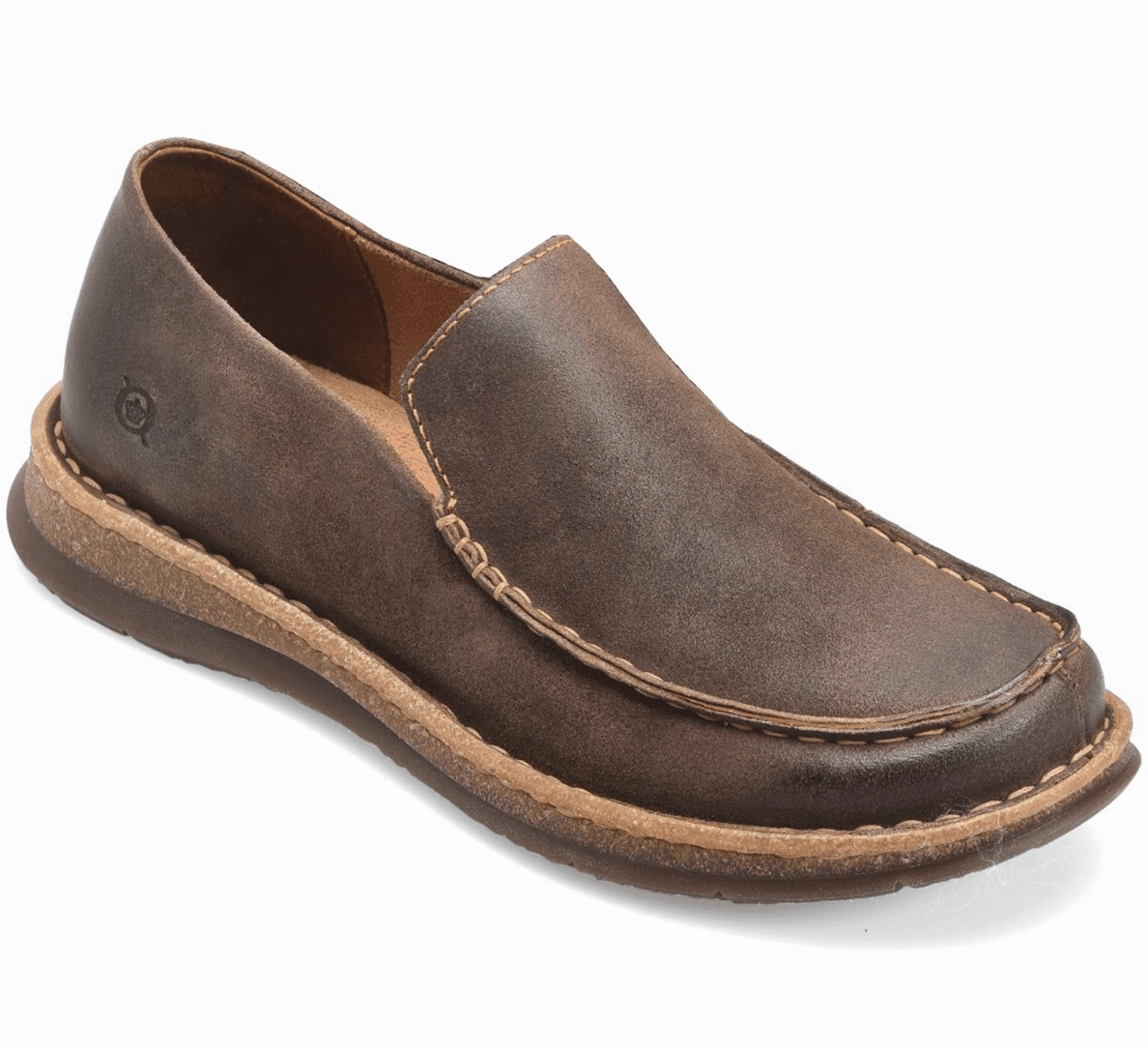 Born Men's Baylor Taupe Suede Leather Slip On Casual Shoes BM0009917 Everyday Style