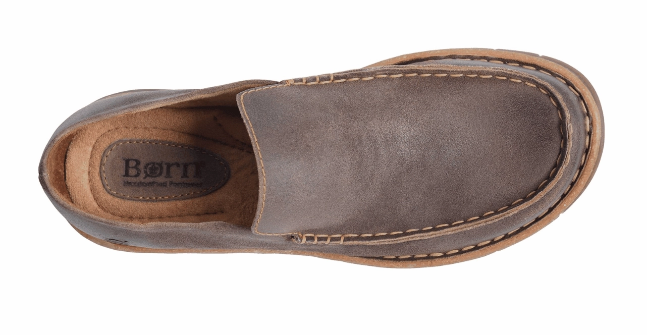 Wear-Ready Shoes Born Men's Baylor Taupe Suede Leather Slip On Casual Shoes BM0009917