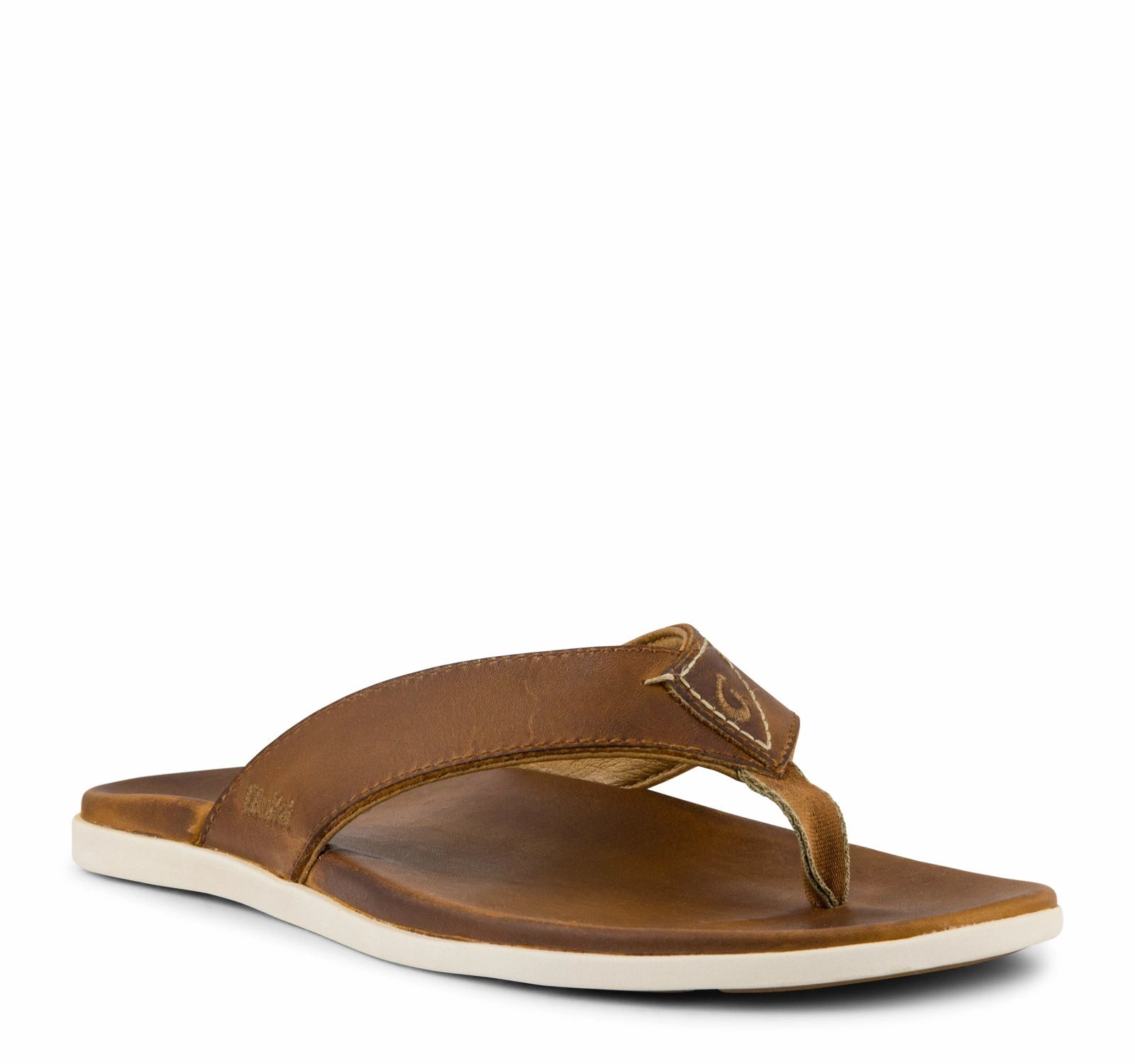 Olukai Nalukai Leather Sandal in Fox Easy Slip On