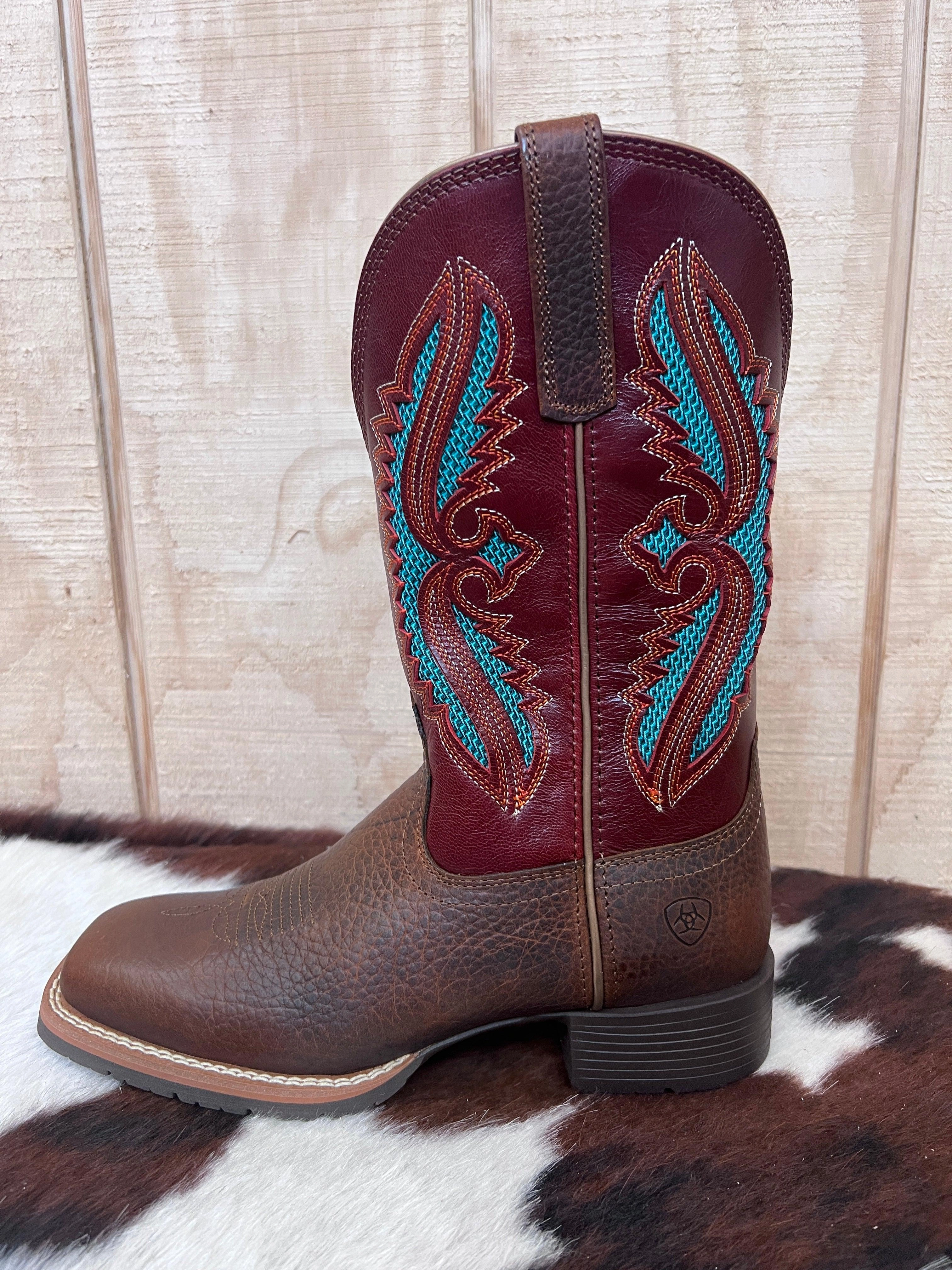 Hybrid style Art Soul Ariat Women's Hybrid Rancher VentTek Brown Oiled Cowgirl Boots 10040410