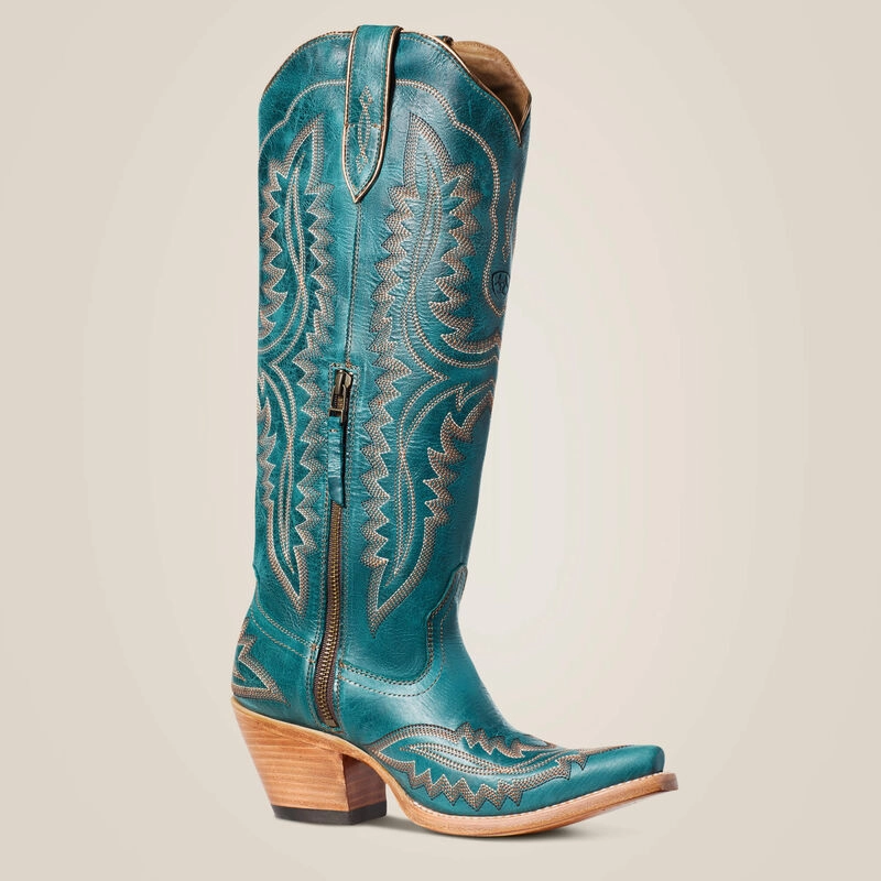 Ariat Women's Casanova Turquoise Tall X Toe Western Cowgirl Boots 10034004 Construction Ready Anti   Blister