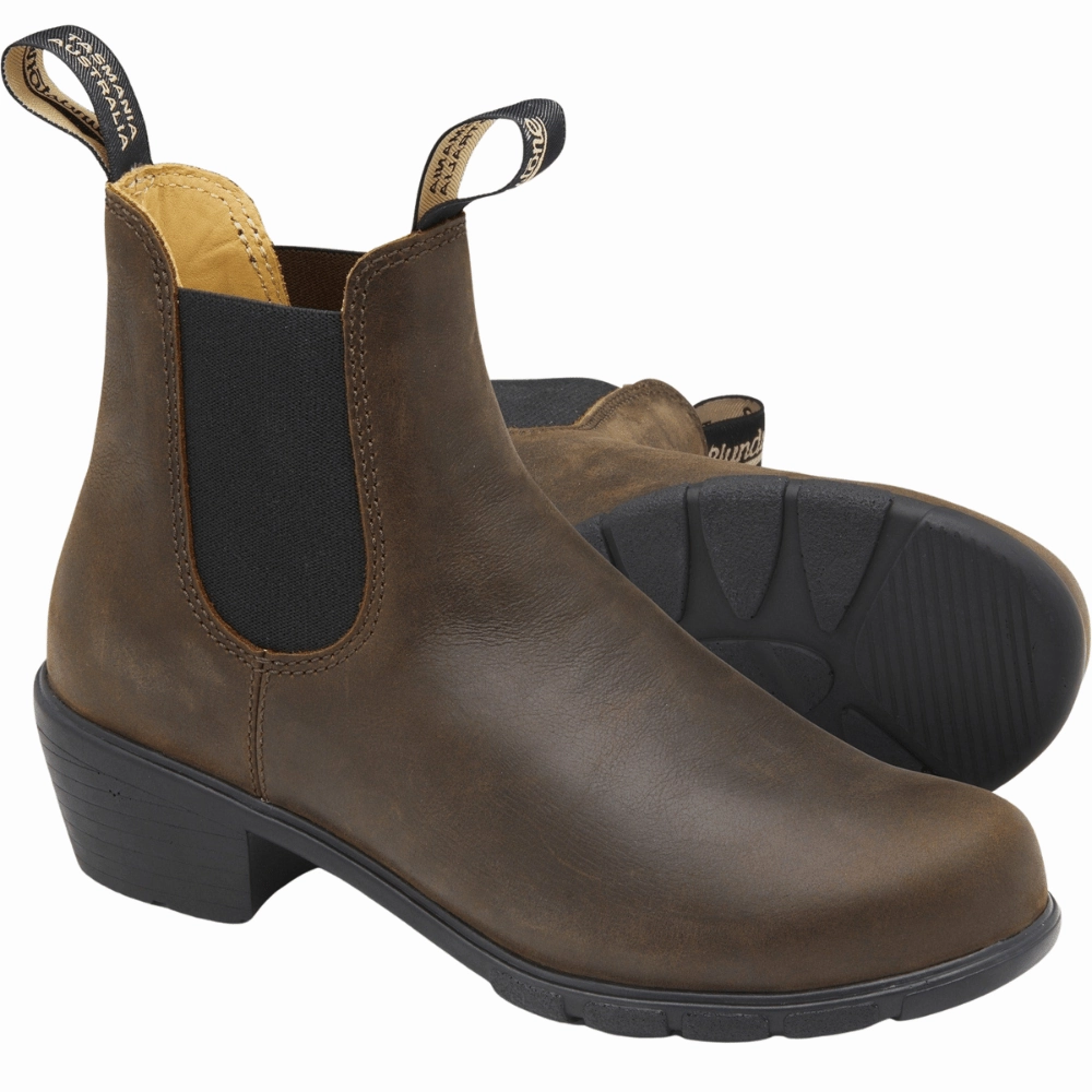 Heeled Boot | Women | Antique Brown #1673 Mid Top