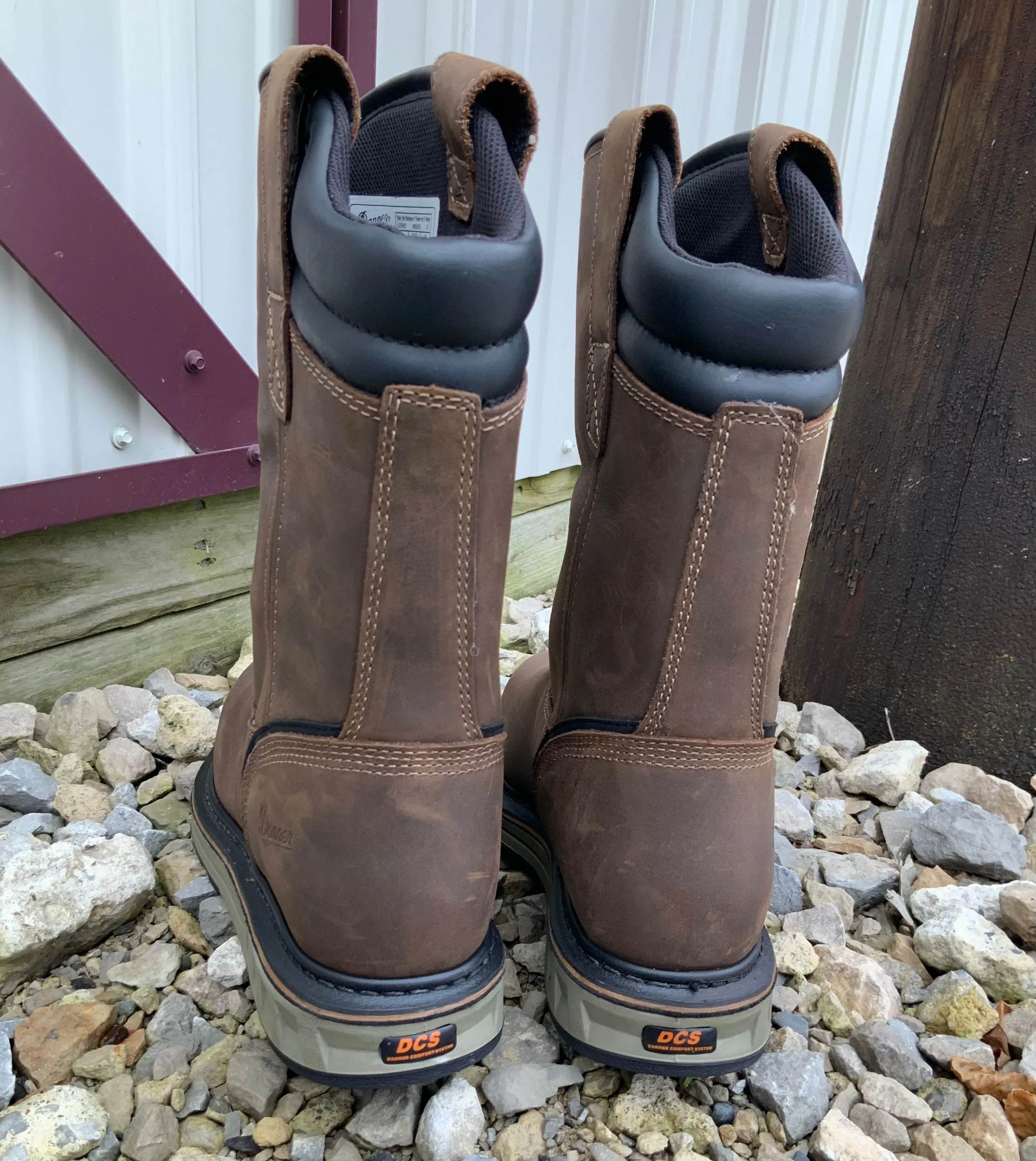 Danner Men's Wellington 11" Brown Waterproof And Slip Resistant Wedge Work Boots 12562 Deep Freeze Outdoor Performance