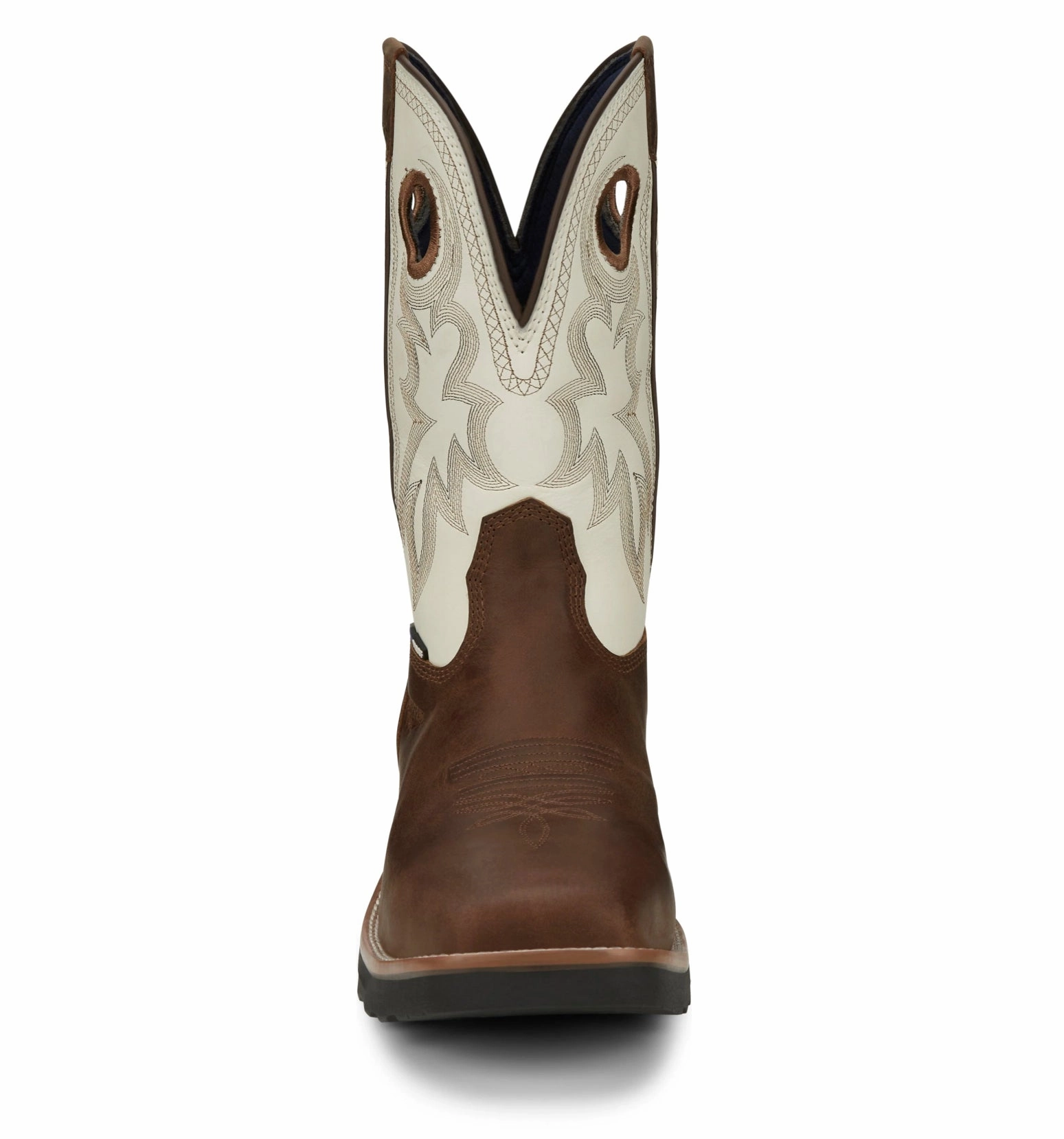 Block Heel Tony Lama Men's Fireball Composite Toe Waterproof Work Boots TW3302