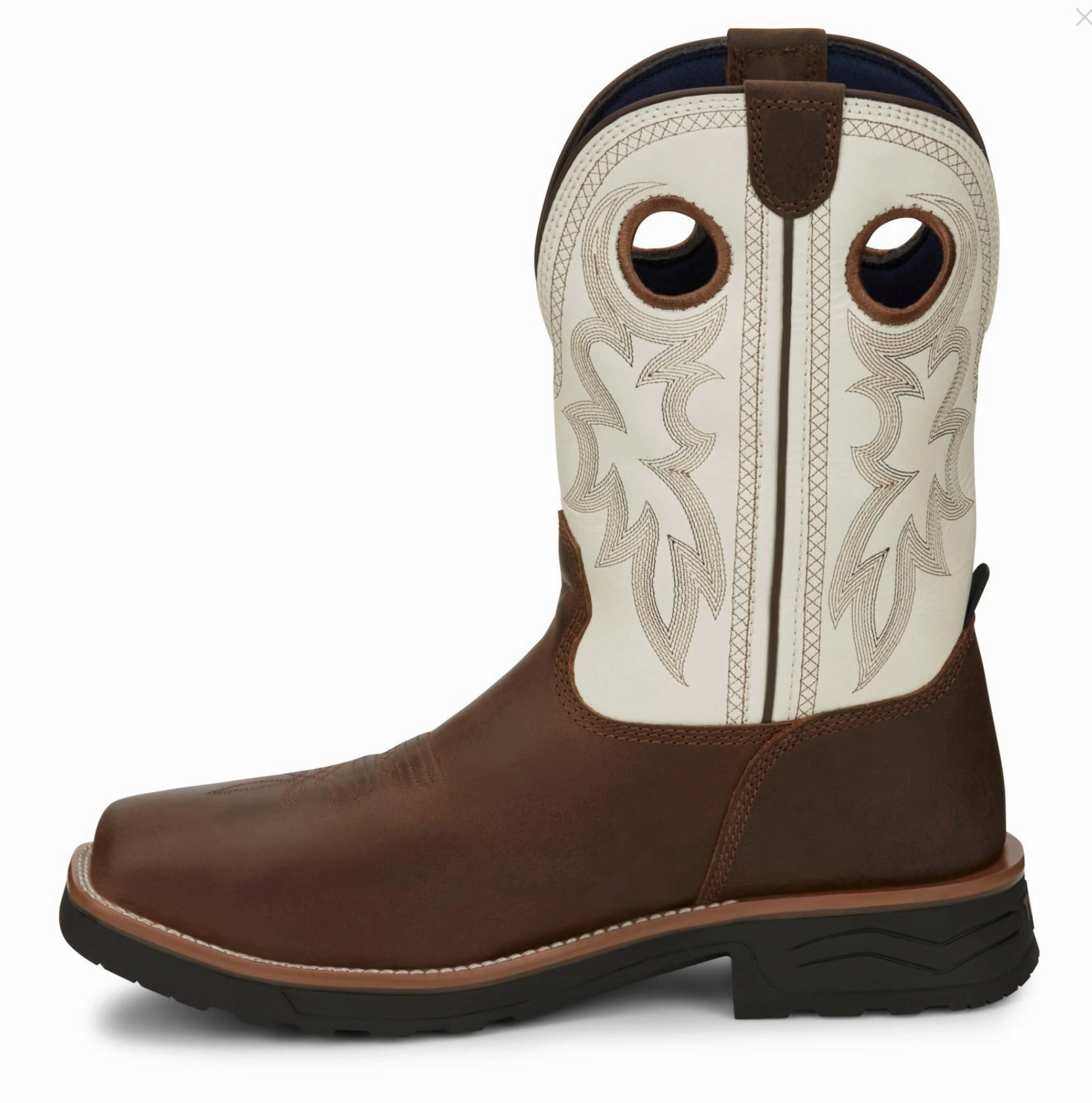 Tony Lama Men's Fireball Composite Toe Waterproof Work Boots TW3302 Breathable mesh Chukka Silhouette