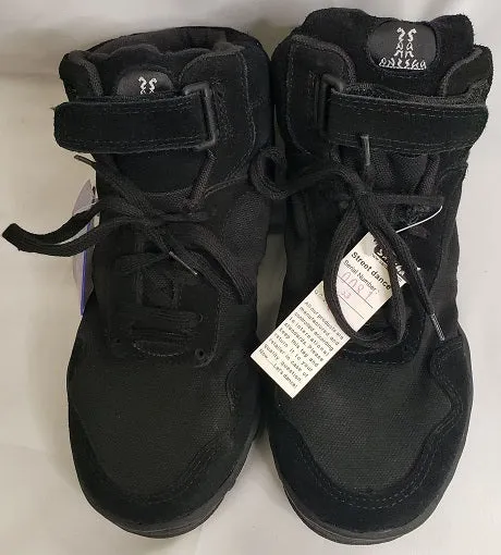 Zip Fast Autumn Cool Boomerang -- Hi Top Split Sole Dancesneaker -- Black