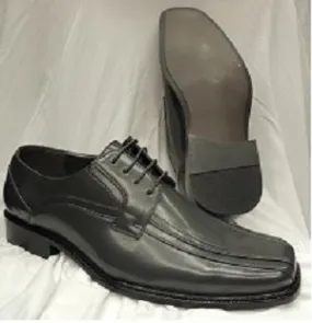 Julian --  Men's Dress Oxford  -- Grey Anti Bacterial Spanish Bold