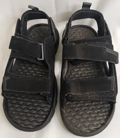 heel cup Rafaello -- Boy's Velcro Sandal -- Black