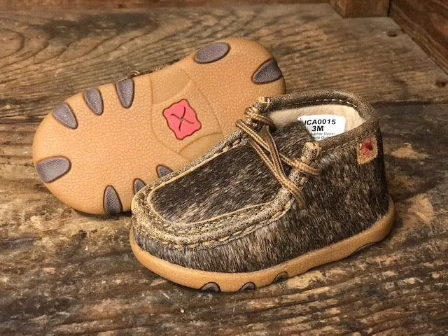 Gym workout Twisted X Infant and Toddler Brindle Hair On Cowhide Driving Mocs ICA0015