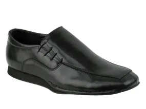 Sancho -- Unisex Side Tie Salsa Oxford -- Black night walk