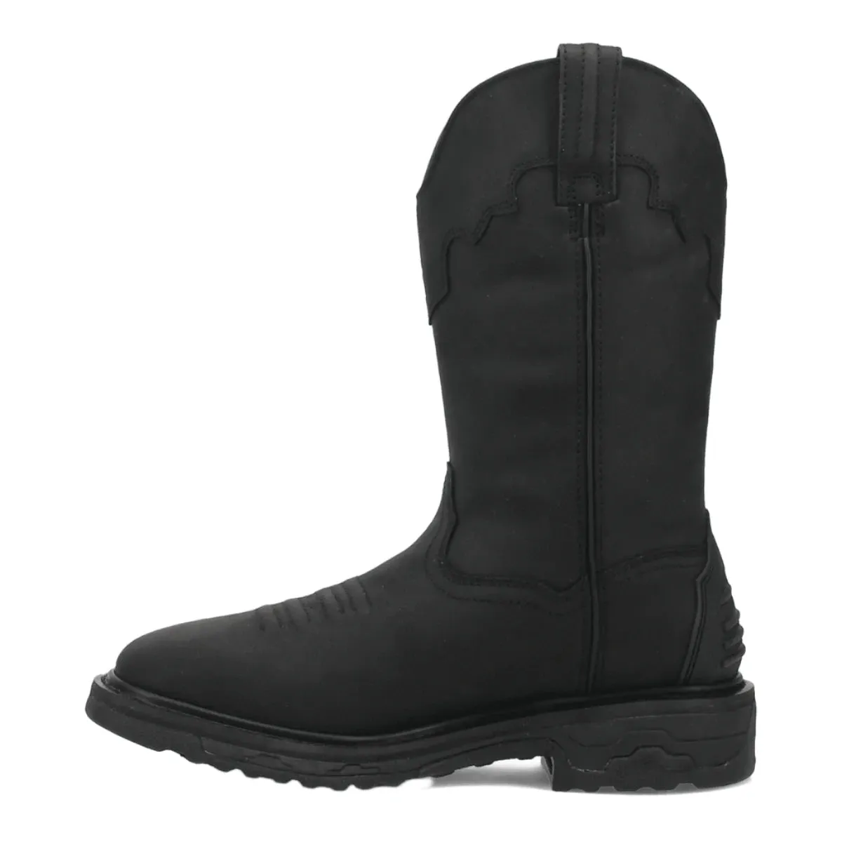 Leather Upper Dan Post Men's Black Leather Blayde Waterproof Steel Toe Western Work Boots DP69450