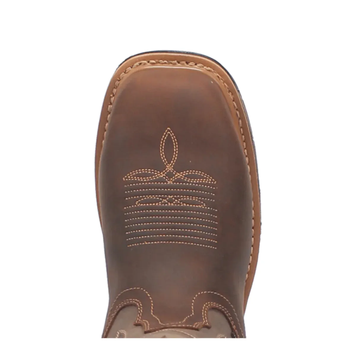 Casual Day Dan Post Men's Kirk Brown Leather Waterproof Square Toe Cowboy Work Boot DP56456