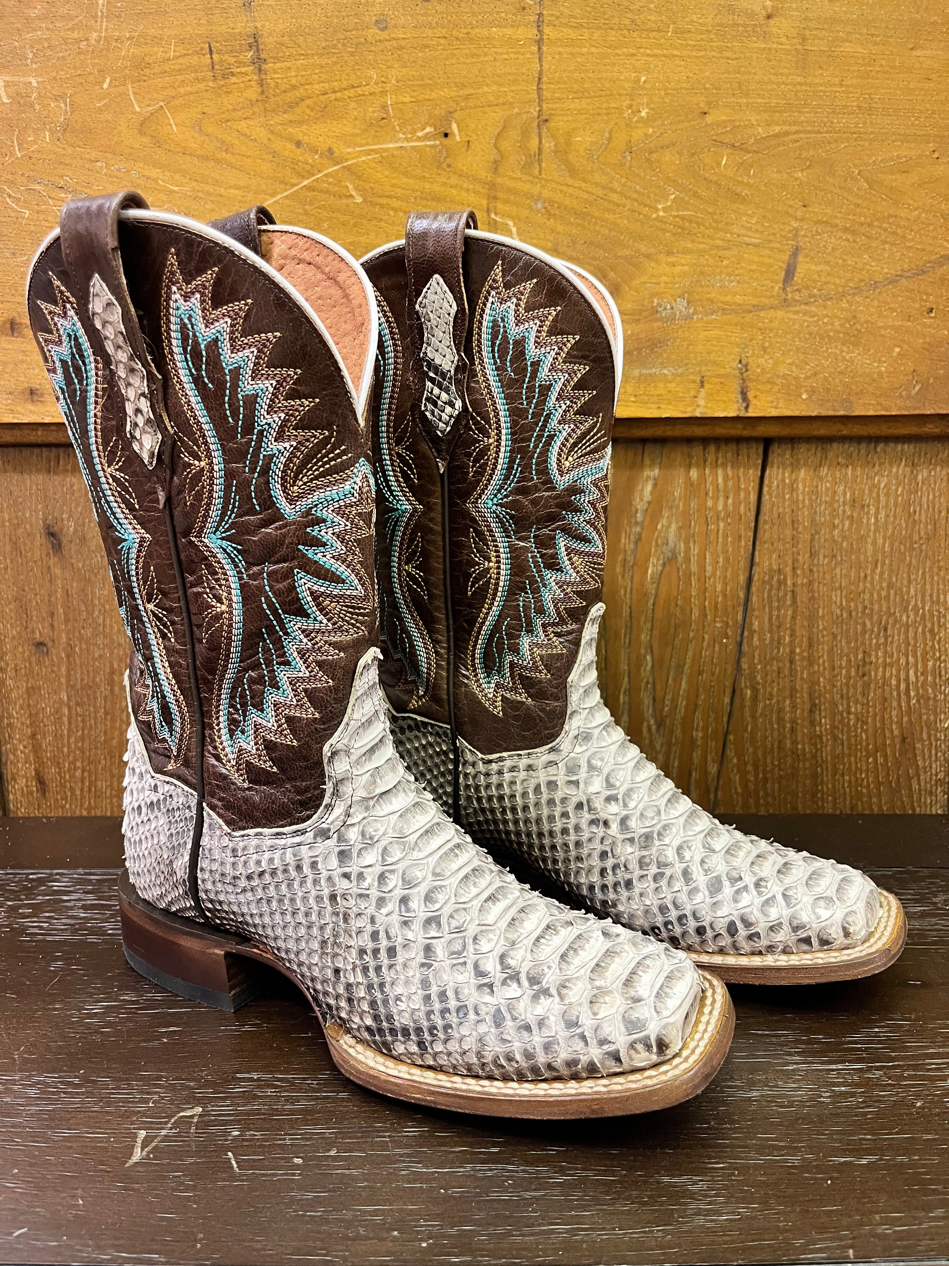 Dan Post Women's Rynna Python Cowgirl Boots DP4168 Slip Resistant