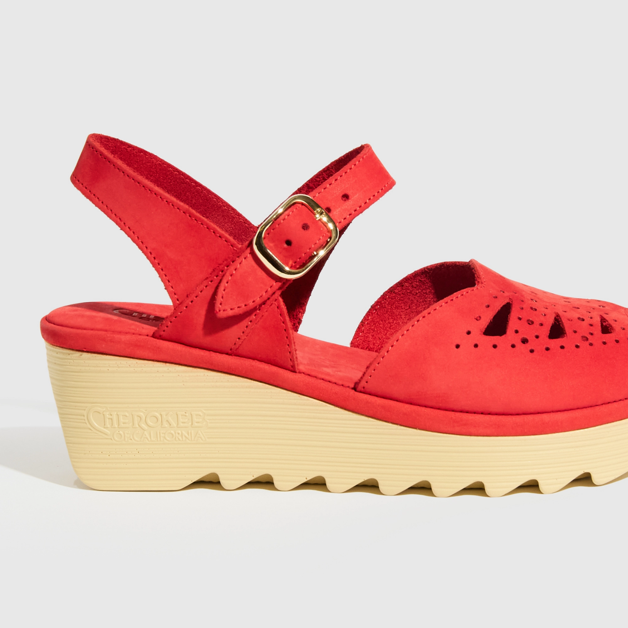 Danae Mid Beep Red Nubuck Park Date