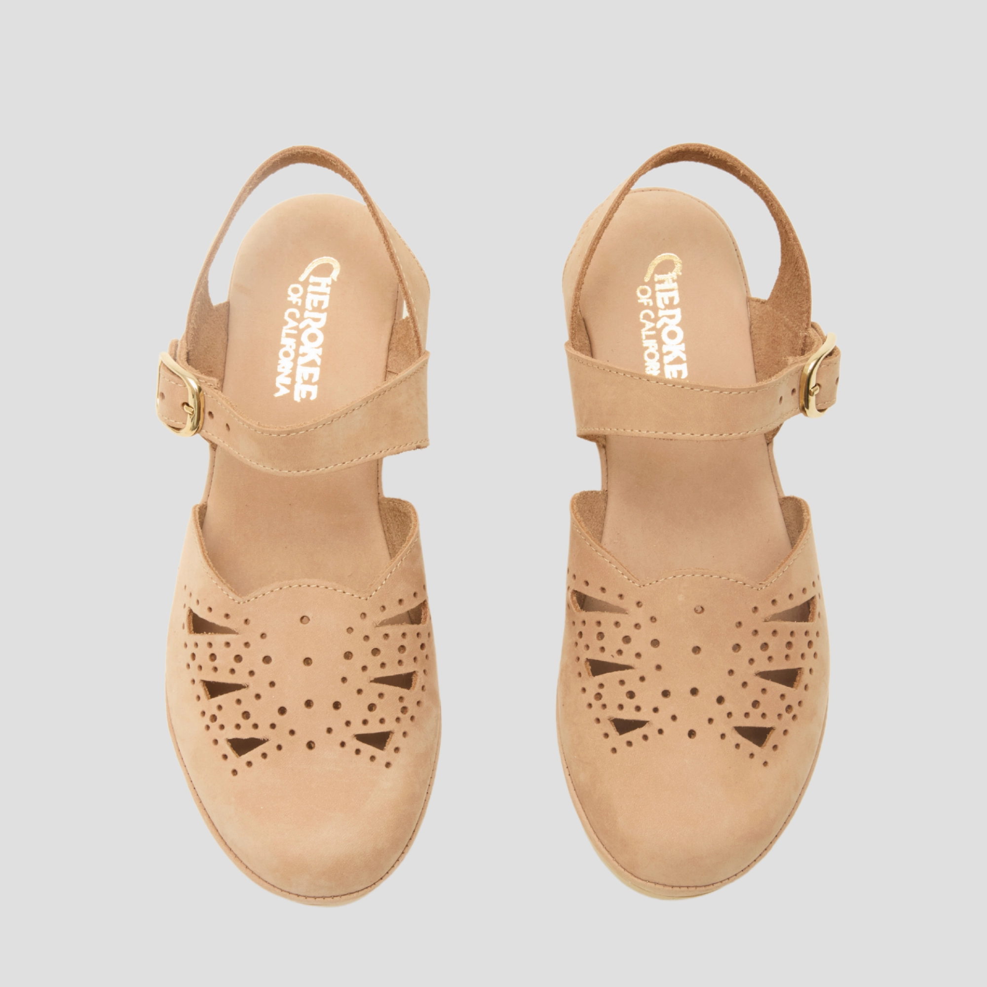 Danae Mid Beep Tan Nubuck Summer Flat Shoes