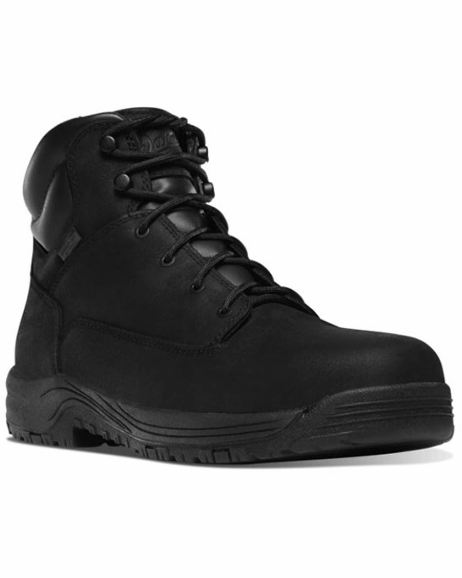 Danner Men's Caliper 6" Black Waterproof Slip Resistant Aluminum Safety Toe Lace Up Work Boots 19454 Chunk Heel Running Comfort