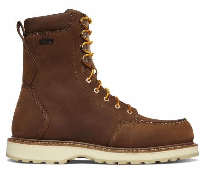 Danner Men's Cedar River 8" Waterproof Work Boot 14302 Quilt Soft Robust Build