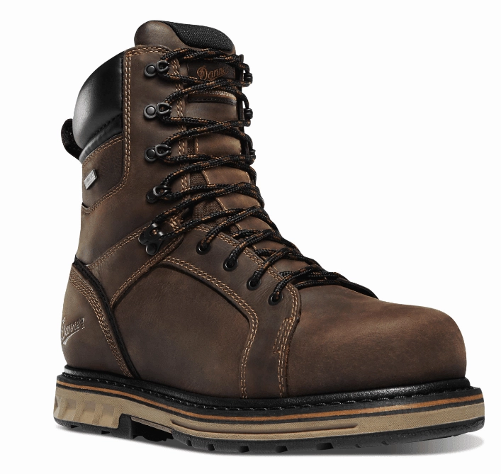 Danner Men's Steel Yard 8" Brown Waterproof Slip Resistant Steel Toe Work Boots 12534 youth trend