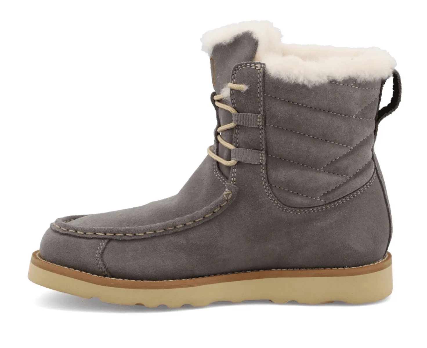 Rough texture Twisted X Women's 6" Wedge Sole Boot Waterproof Brushed Nickel WCAW002