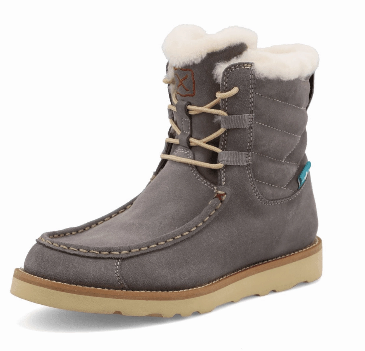 Fast Wear Horse Riding Twisted X Women's 6" Wedge Sole Boot Waterproof Brushed Nickel WCAW002