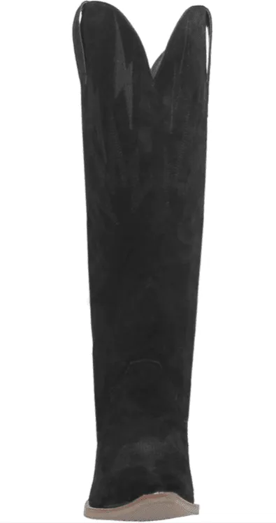 Dingo Women's Black Thunder Road Snip Toe Cowgirl Boots DI597-BK Metallic Buckle Practical Choice