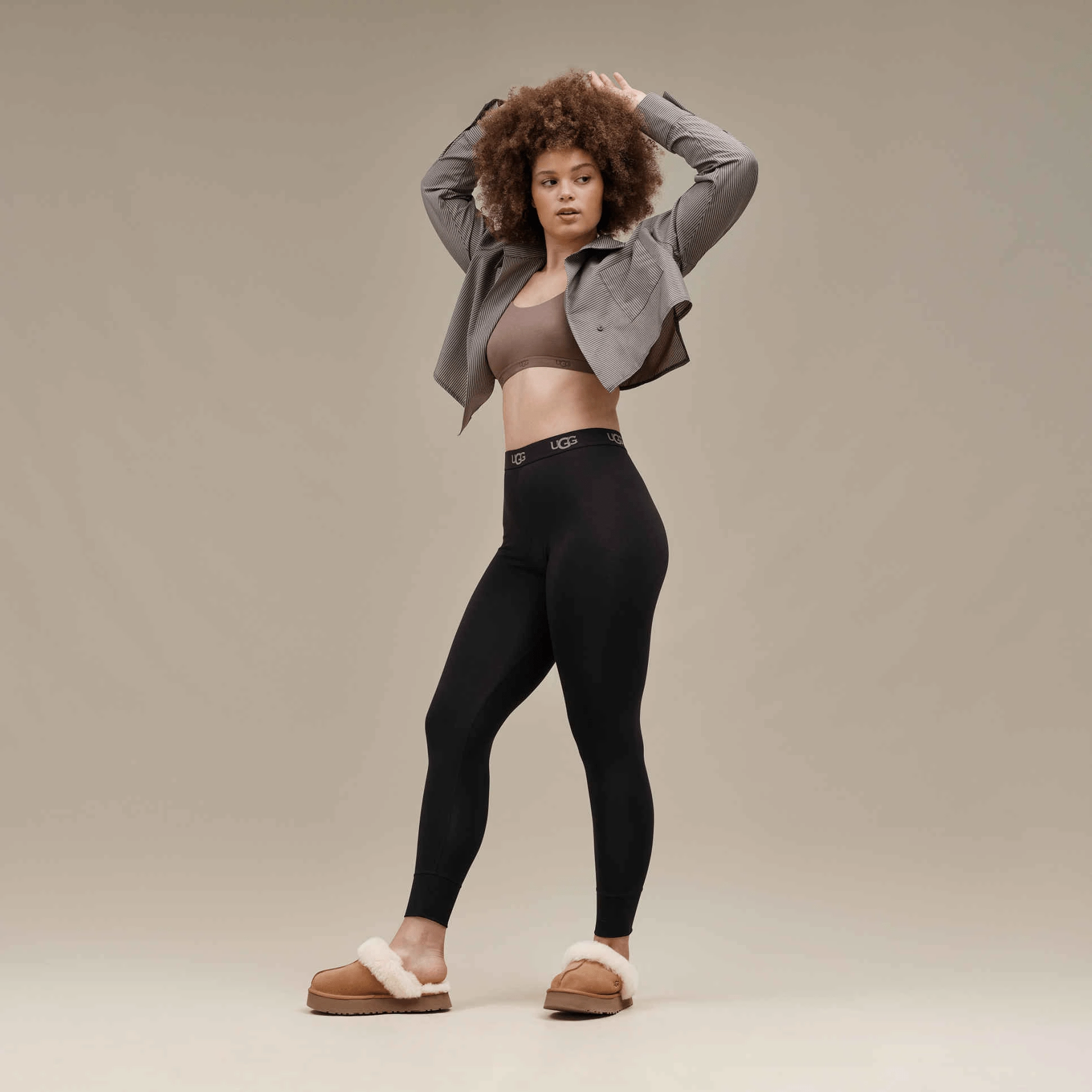 Sport Life Disquette | Women | Suede/Sheepskin | Chestnut