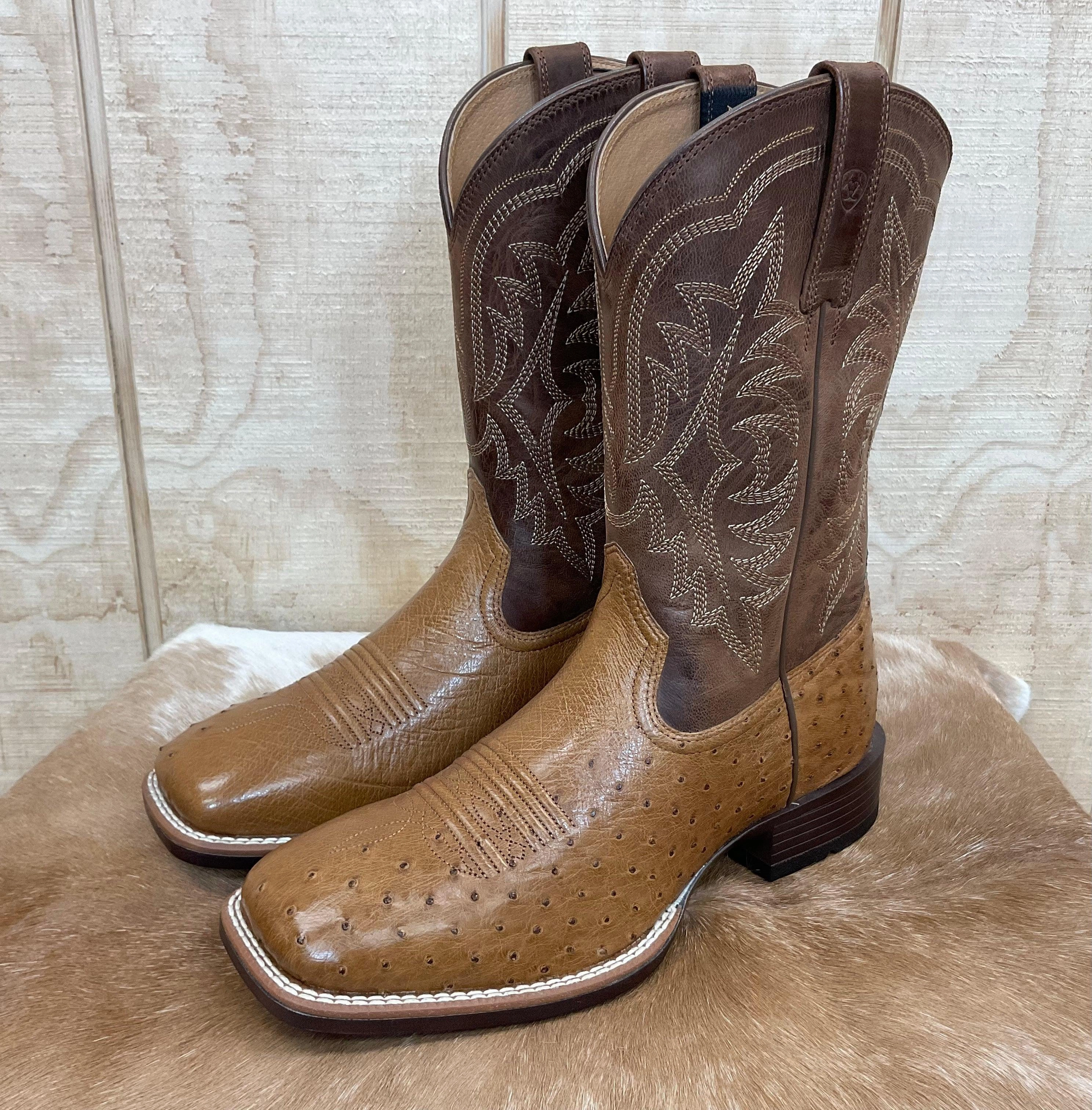 Minimalist Appeal Walking Ariat Men's Night Life Ultra  Smooth Ostrich Square Toe Cowboy Boots 10040345