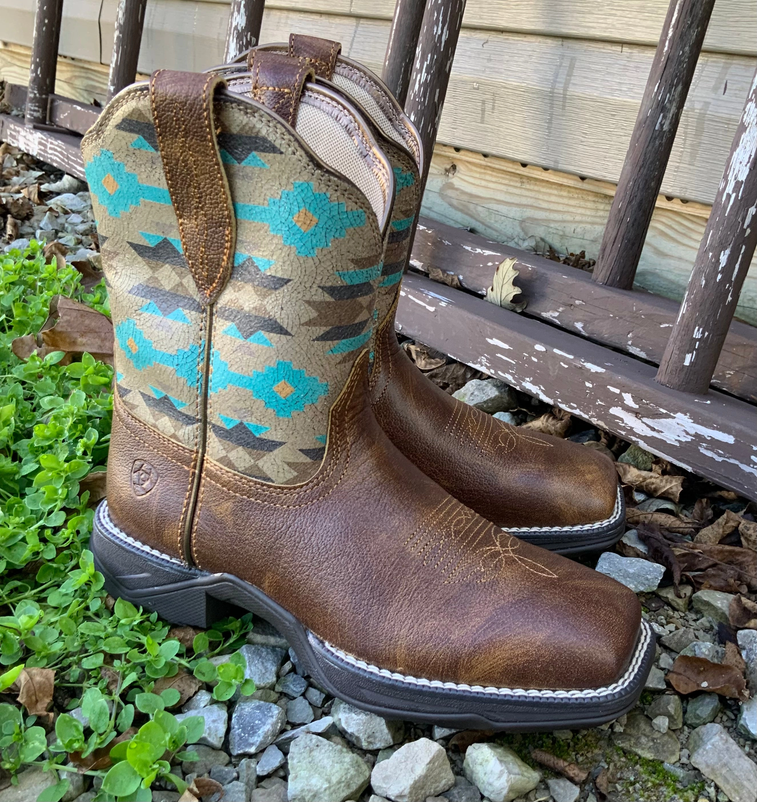 Ariat Women's Dry Taupe Anthem Savanna Square Toe Shortie Boot 10042576 Versatile Footwear