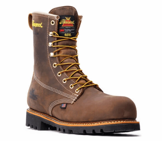 Firm Hold Office Worker Thorogood Men's American Legacy Crazyhorse 8" Waterproof 400g Insulated Nano Safety Toe Lace Up Work Boots 804-4520
