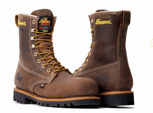 Fashionable Comfort Thorogood Men's American Legacy Crazyhorse 8" Waterproof 400g Insulated Nano Safety Toe Lace Up Work Boots 804-4520