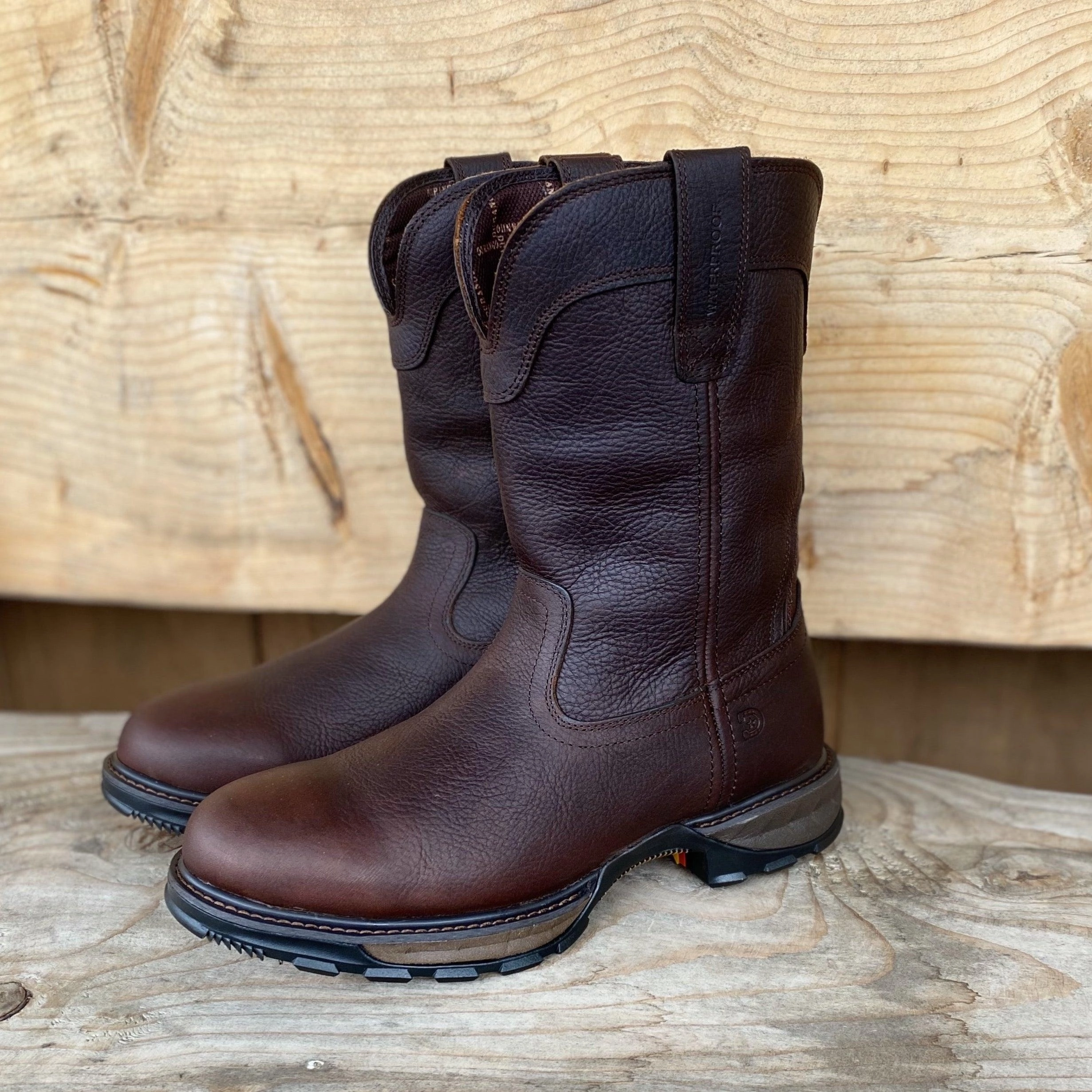 Heat Lock Terrain Tested Durango Men's Maverick Dark Brown Waterproof Round Toe Work Boots DDB0332