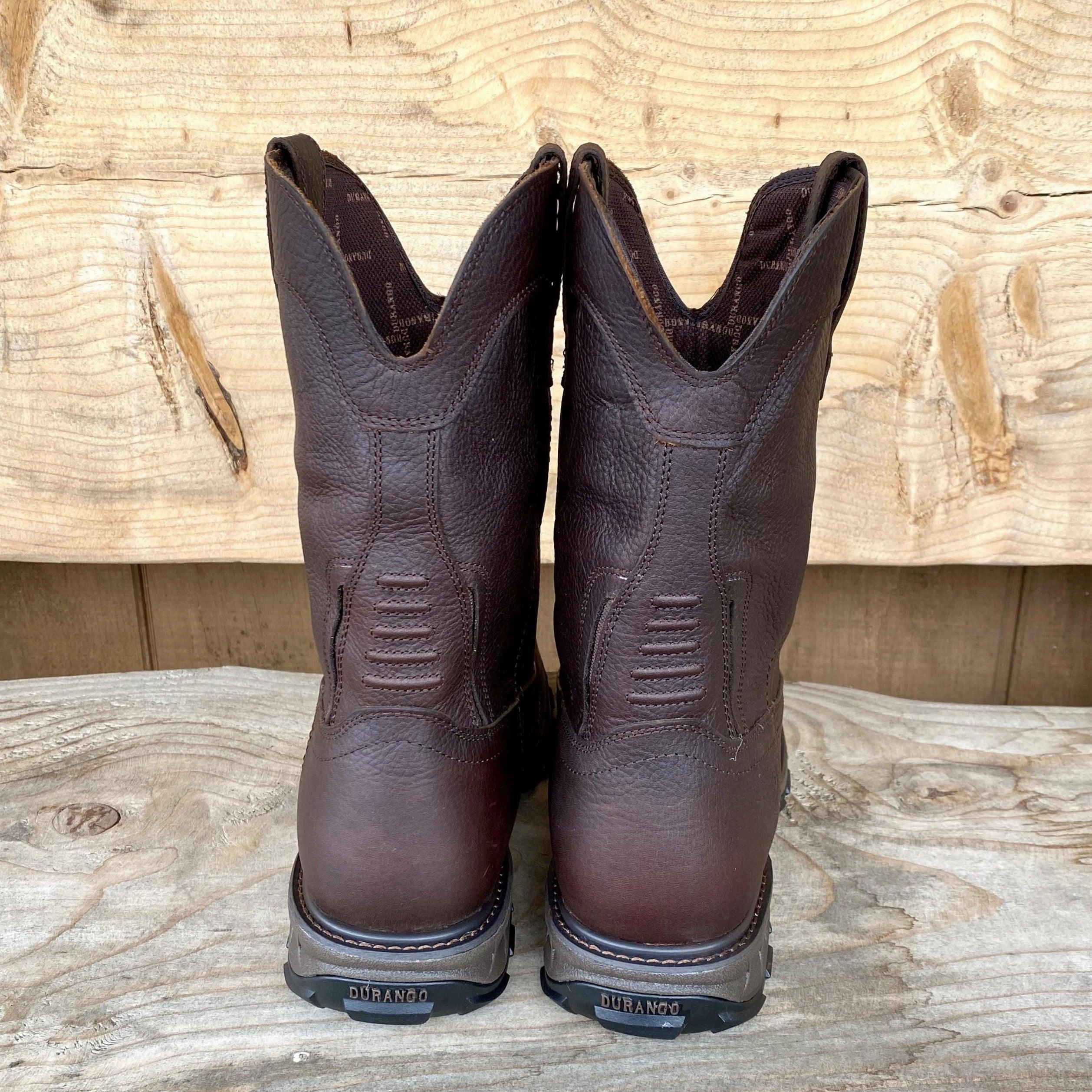 microfiber Durango Men's Maverick Dark Brown Waterproof Round Toe Work Boots DDB0332