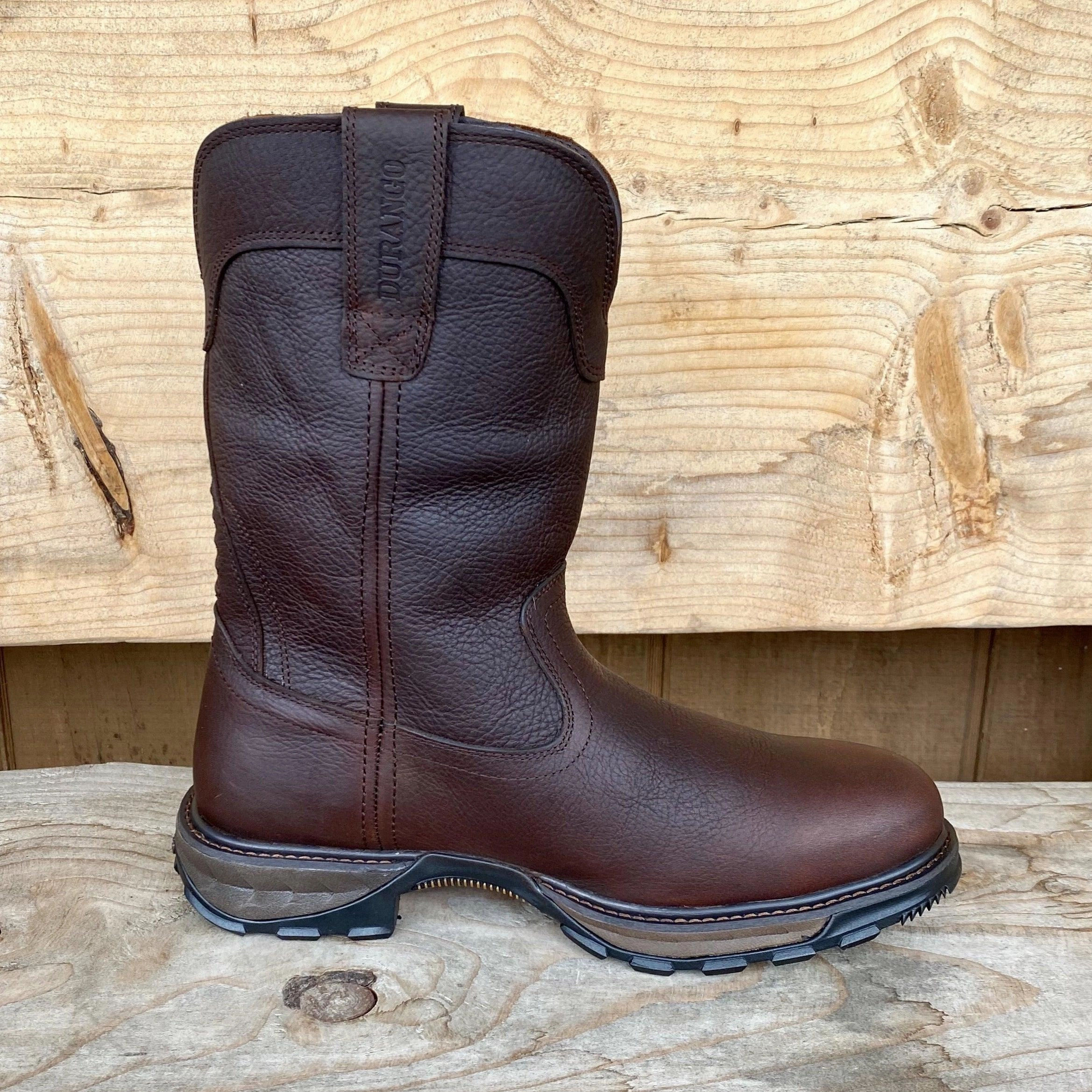 Durango Men's Maverick Dark Brown Waterproof Round Toe Work Boots DDB0332 Hunter