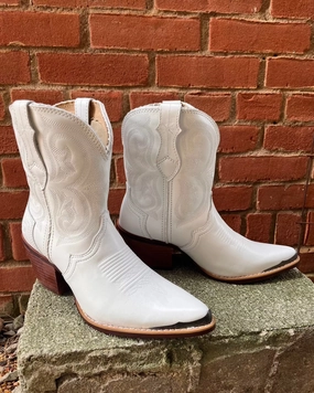 Outdoor Purpose Urban Utility Durango Women's Crush White Leather Fashion Cowgirl Boots DRD0465