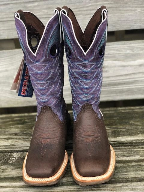 Robust design Durango Women's Rebel Pro Brown & Purple Square Toe Cowgirl Boots DRD0354