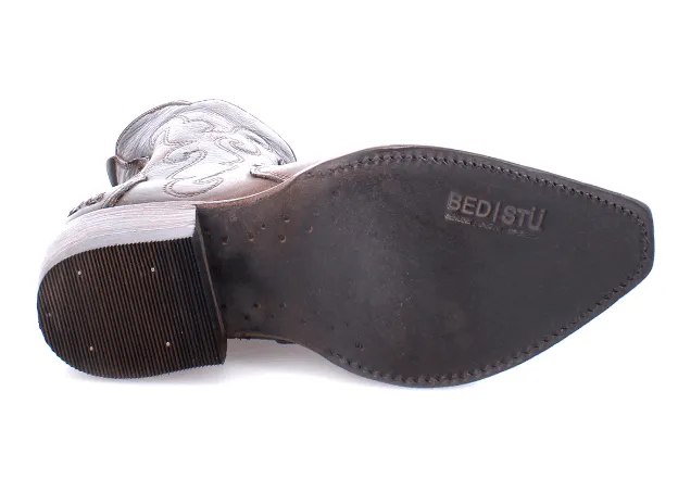 Bed Stu Women's Ace Dark Brown Rustic Rust BFS Snip Toe Ankle Bootie F328040-BKRB Practical