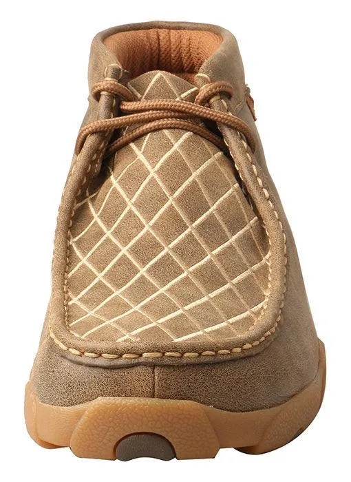 Twisted X Men's Bomber Leather Diamond Pattern Driving Moccasins MDM0076 TPU Stability