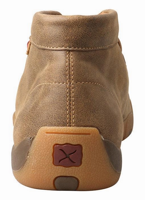 Twisted X Men's Bomber Leather Diamond Pattern Driving Moccasins MDM0076 Leather Touch Valley Run