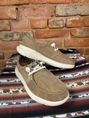 Ariat Women's Tan Corduroy Hilo Moc Toe Casual Shoes 10053703 Pace Maker