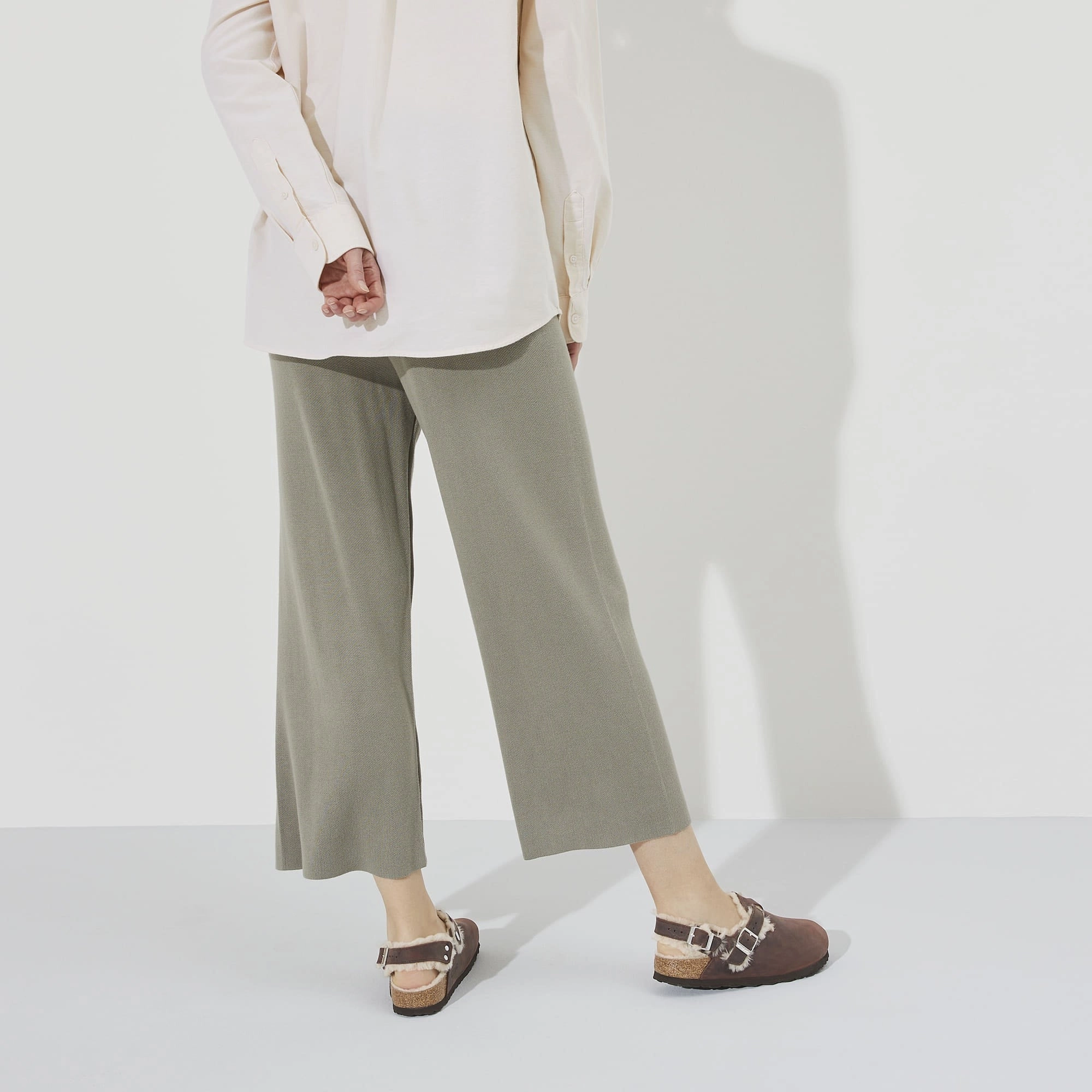 Outdoor Mood Chic outerwear Tokio | Oiled Leather/Shearling | Habana Brown