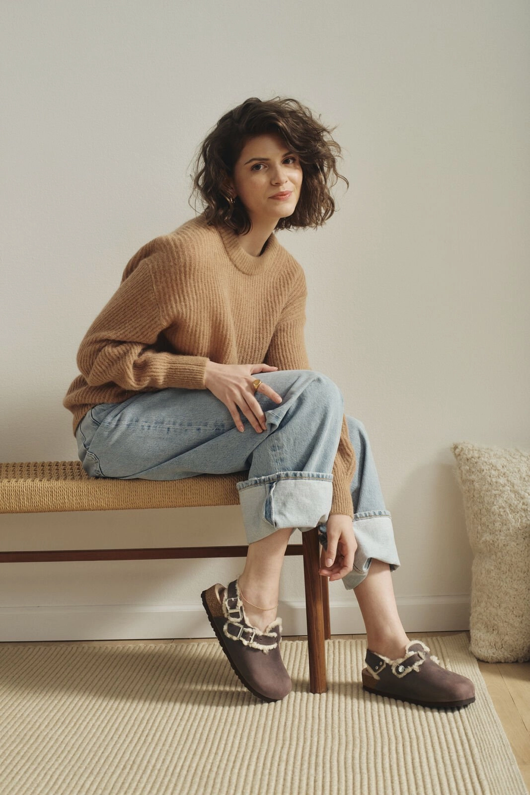 Tokio | Oiled Leather/Shearling | Habana Brown - Clog - Birkenstock