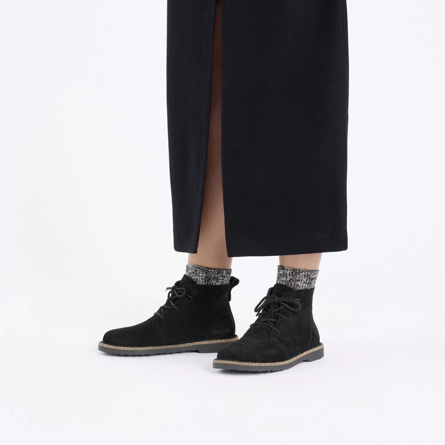 Uppsala Mid | Women | Suede | Black Harbor Mood Comfort Curve