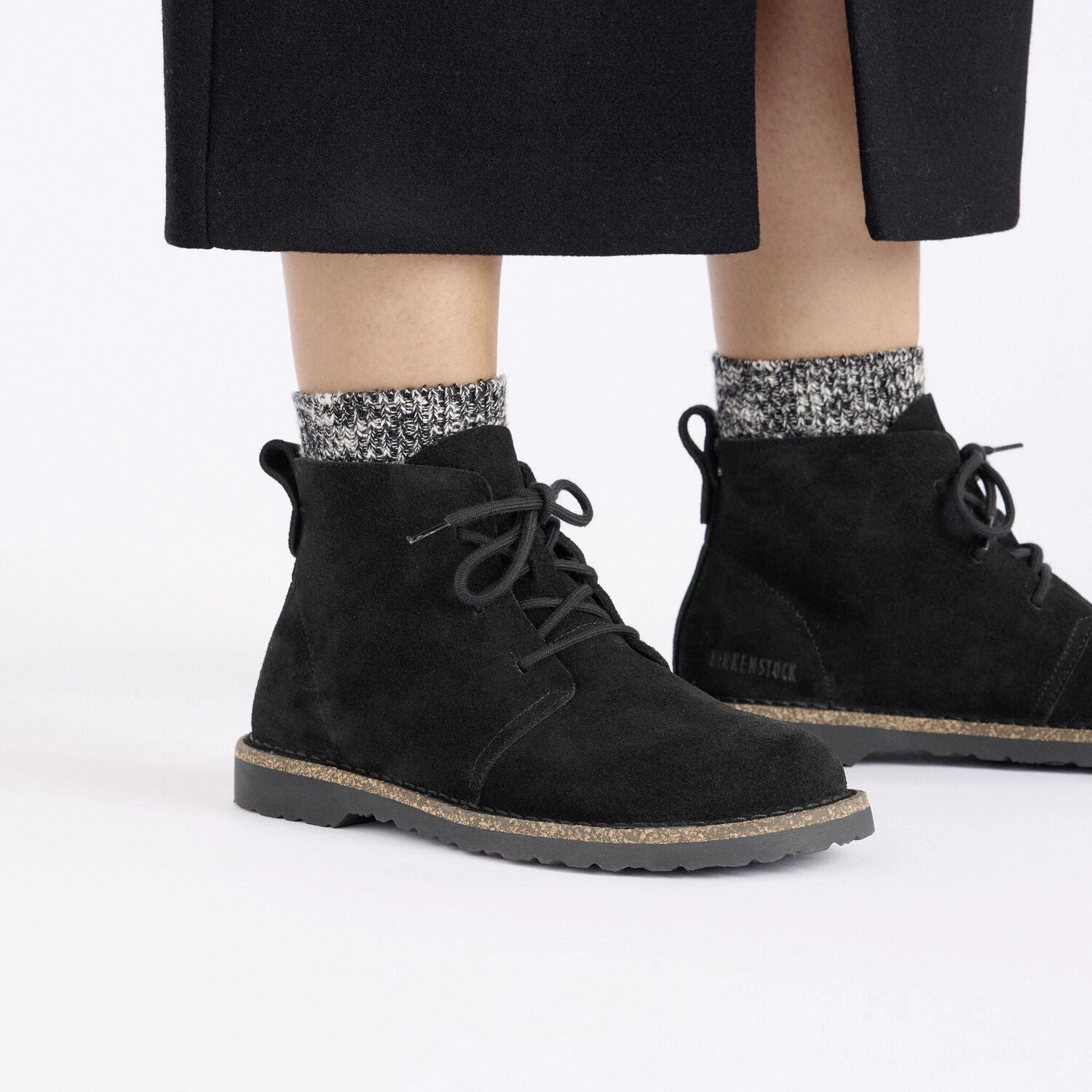 Uppsala Mid | Women | Suede | Black Daily Essential