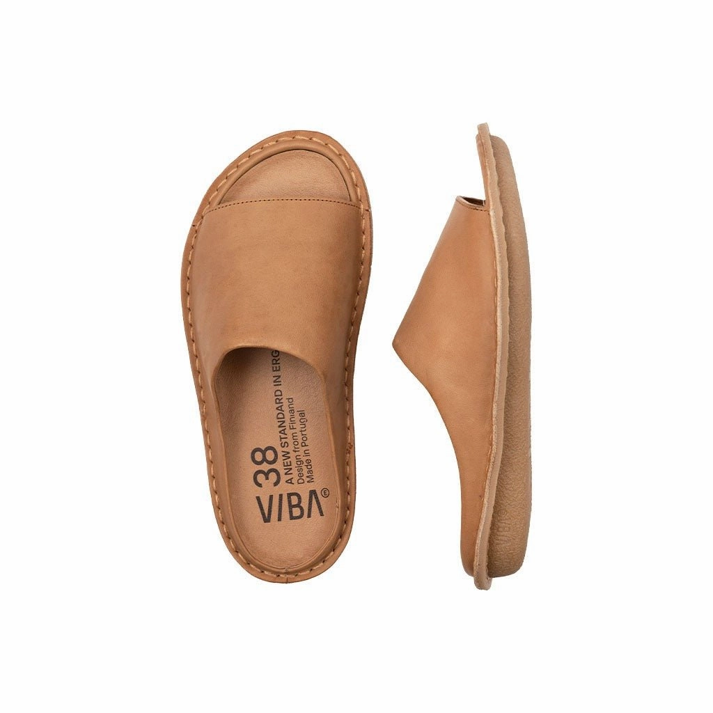 Saint Tropez | Leather | Fawn Tan Breathable Summer Footwear
